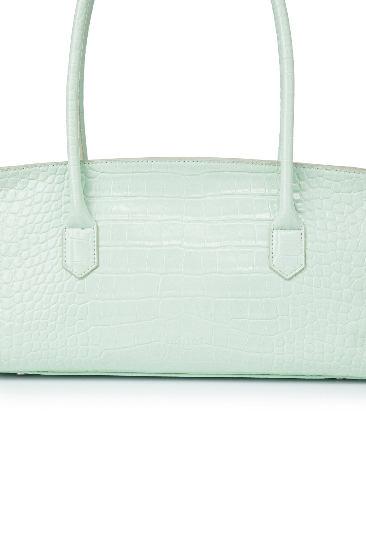 CROCODILE PATTERN TWO-WAY BAG IN MINT — image 8