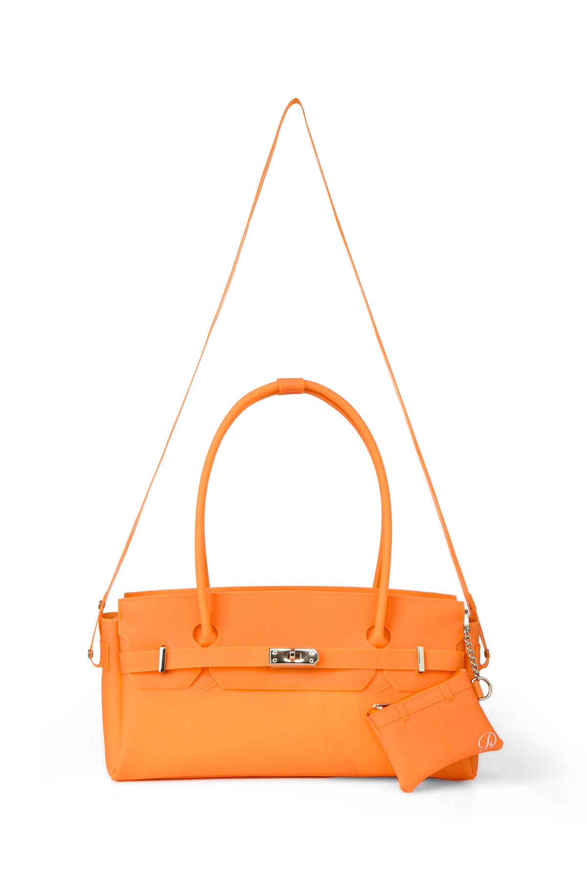 FREE CARD WALLET INCLUDED — JELLY TWO-WAY BAG IN ORANGE — image 6