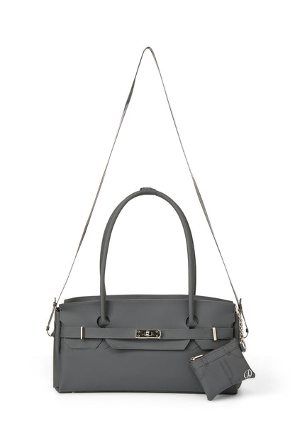 FREE CARD WALLET INCLUDED — JELLY TWO-WAY BAG IN CHARCOAL — image 6