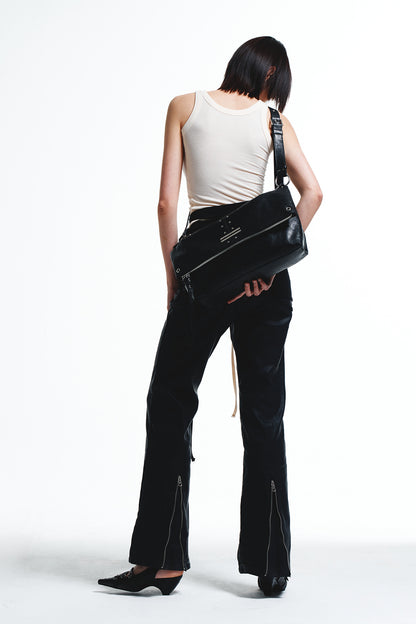 5WAY ZIPPER NOIR BAG IN BLACK — image 9
