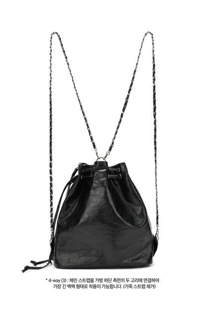 DEINET 5-WAY STUD POCKET MULTI BAG IN BLACK — image 10