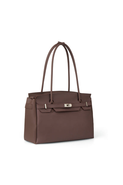 FREE CARD WALLET INCLUDED — JELLY TWO-WAY BIG BAG IN BROWN — image 3
