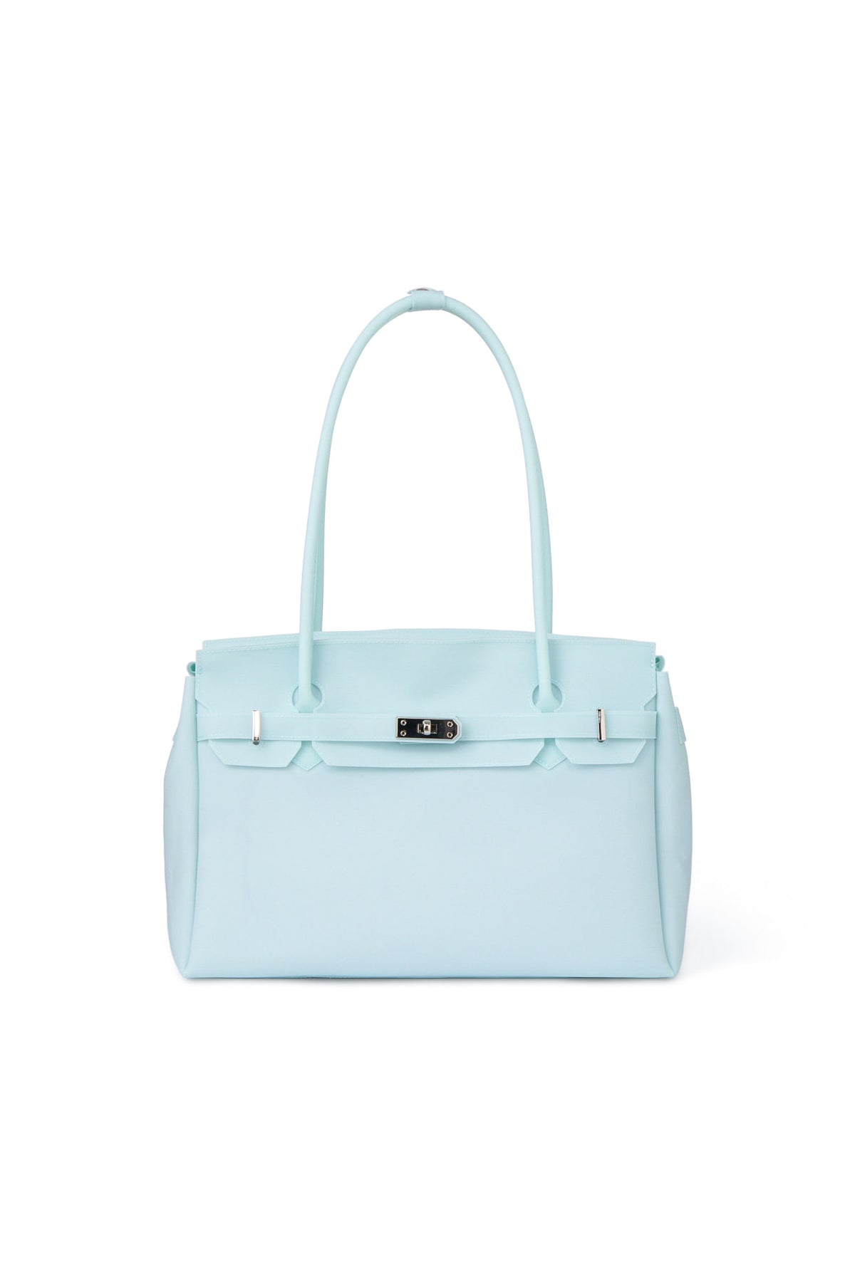 FREE CARD WALLET INCLUDED — JELLY TWO-WAY BIG BAG IN ICE BLUE — image 2