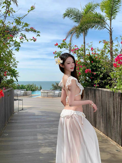 Marielle Eyelet Lace Three-Piece Swim Set image 4