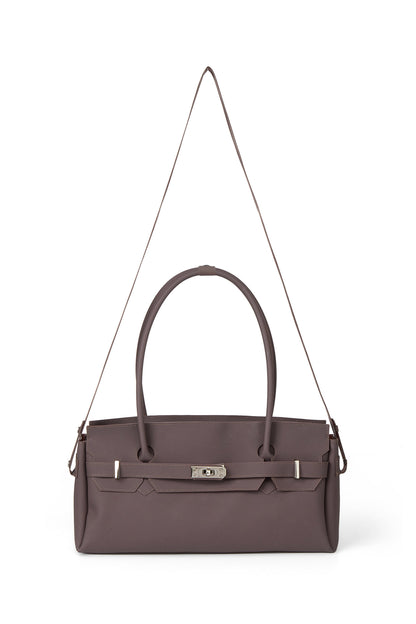FREE CARD WALLET INCLUDED — JELLY TWO-WAY BAG IN BROWN — image 5