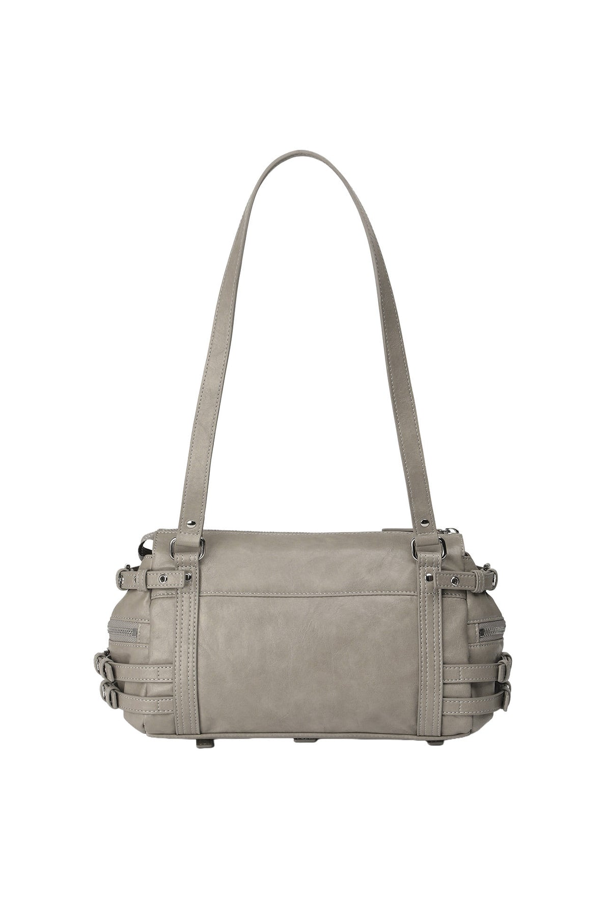BELTED POCKET MINI SHOULDER BAG IN GREY — image 4