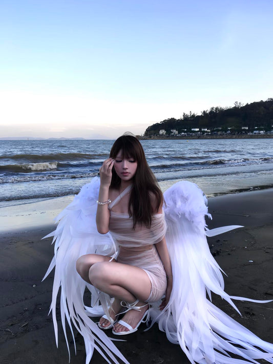 Giant Angel Wings Halloween Costume Accessory – 150cm