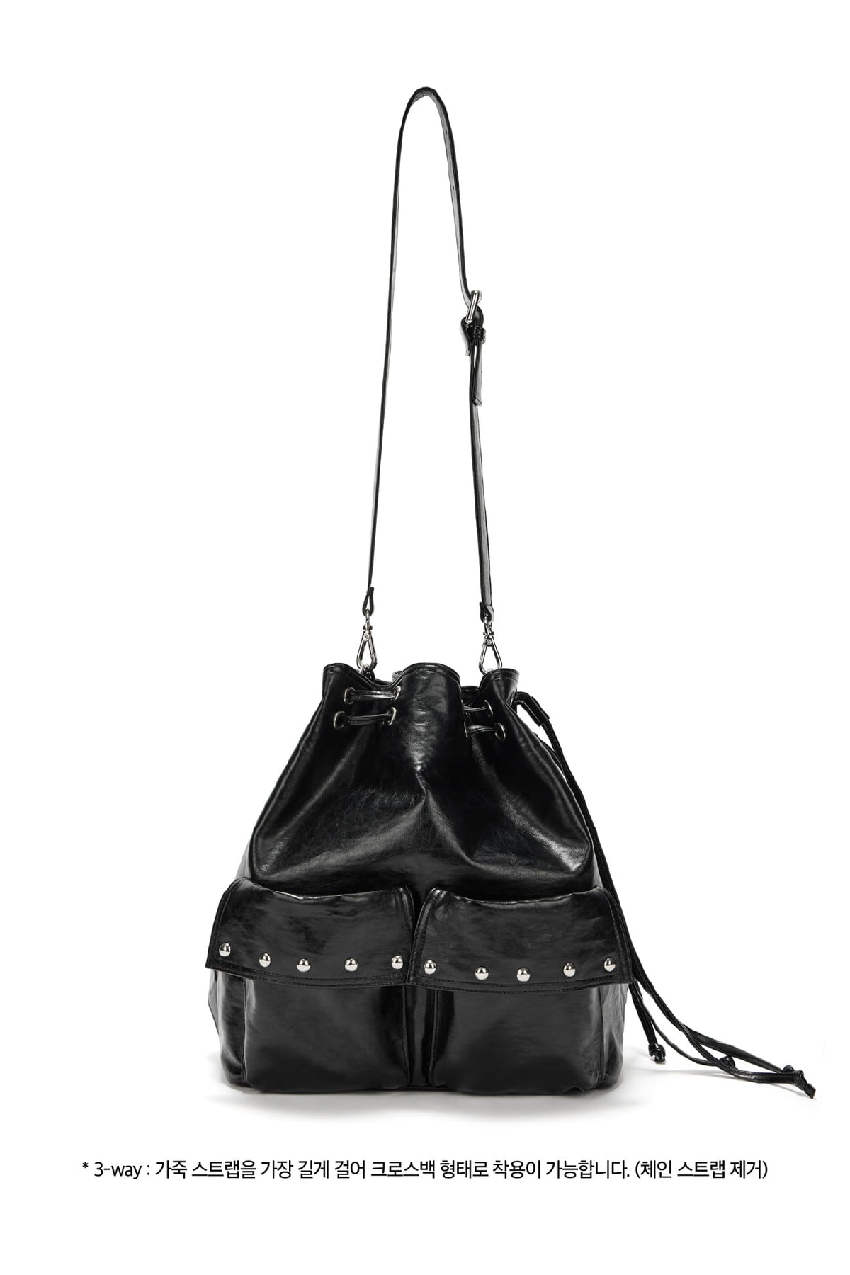 DEINET 5-WAY STUD POCKET MULTI BAG IN BLACK — image 6