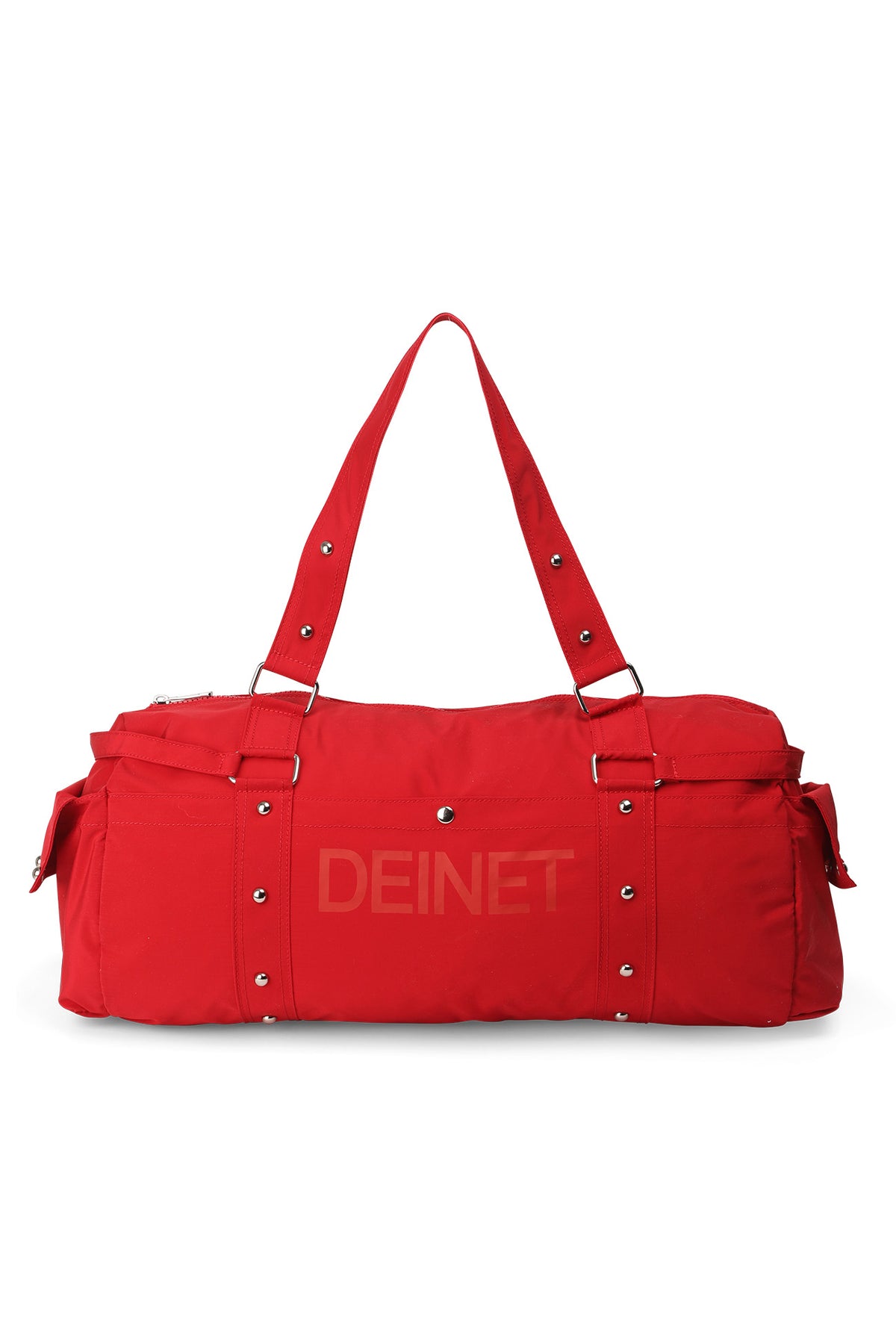 LOGO DUFFLE BAG IN RED — image 1