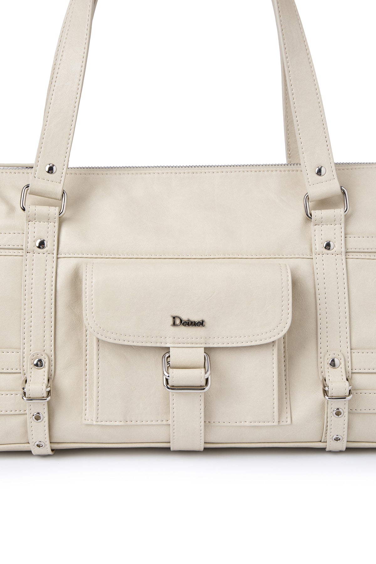 BELTED POCKET SHOULDER BAG IN BEIGE — image 5