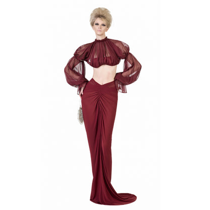 FFSD SHADE TOP & SHADOW SKIRT-RED product image