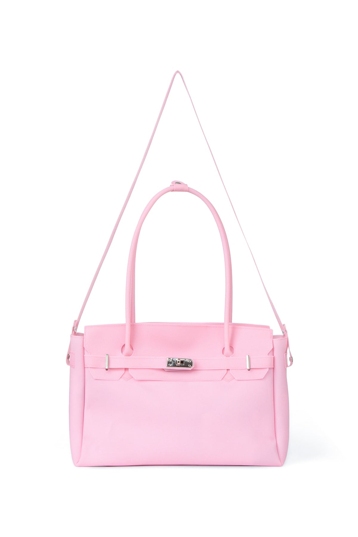 FREE CARD WALLET INCLUDED — JELLY TWO-WAY BIG BAG IN PINK — image 5