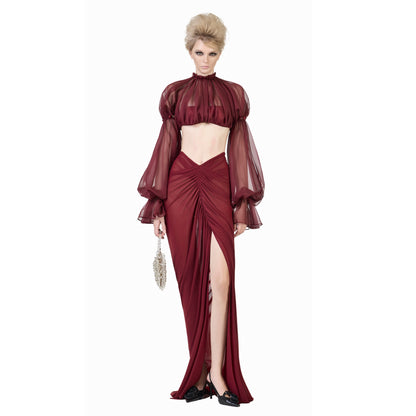 FFSD SHADE TOP & SHADOW SKIRT-RED product image
