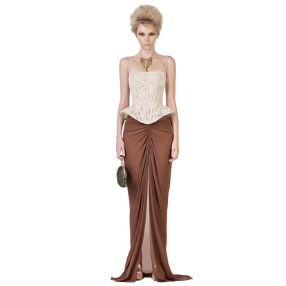 FFSD NANKA CORSET (BEIGE) & SHADOW SKIRT (BROWN) product image