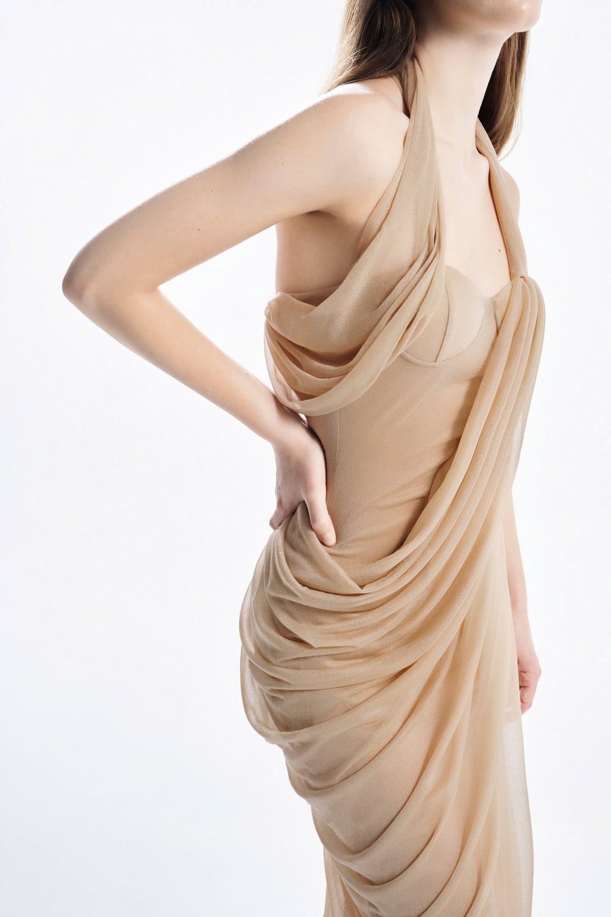 MUST HAVE Unique Structured Midi Dress — Must Have