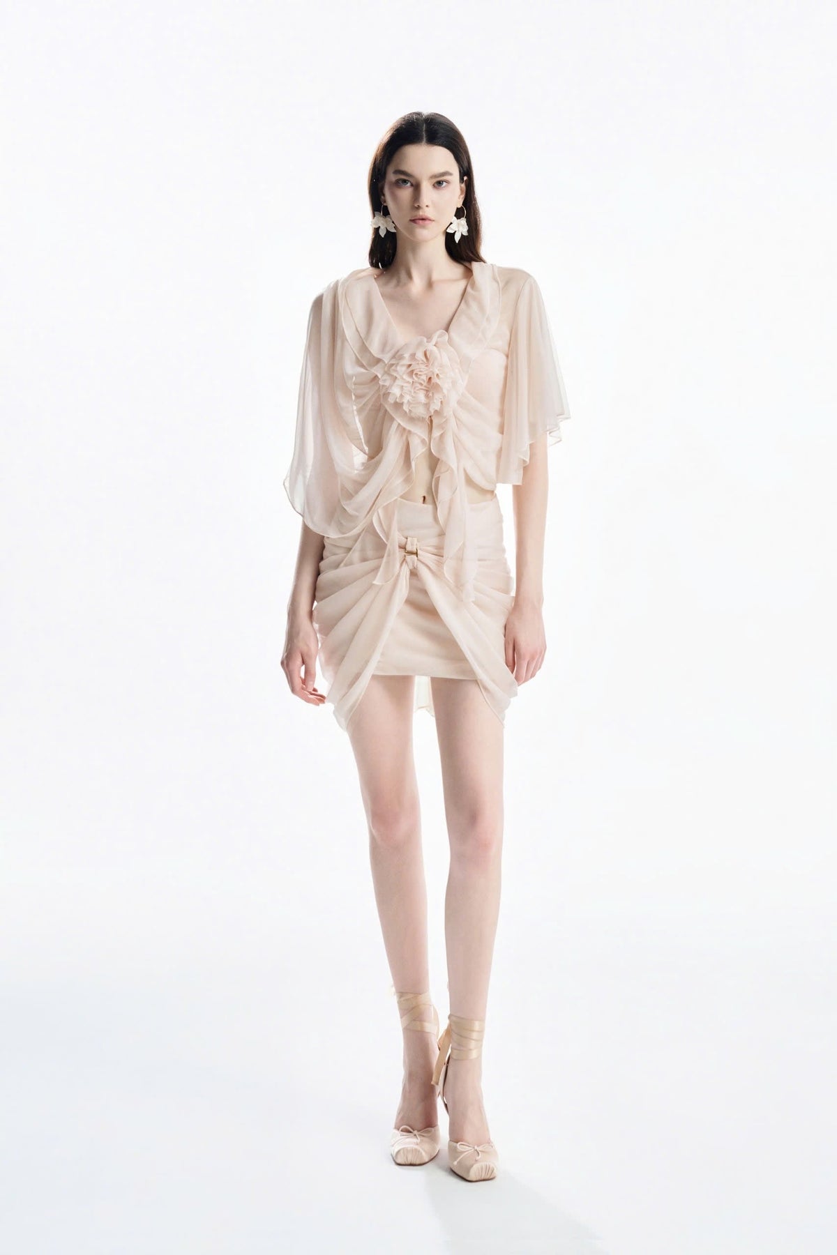 MUST HAVE Custard Reversible Top & Wrap Mini Skirt — Must Have