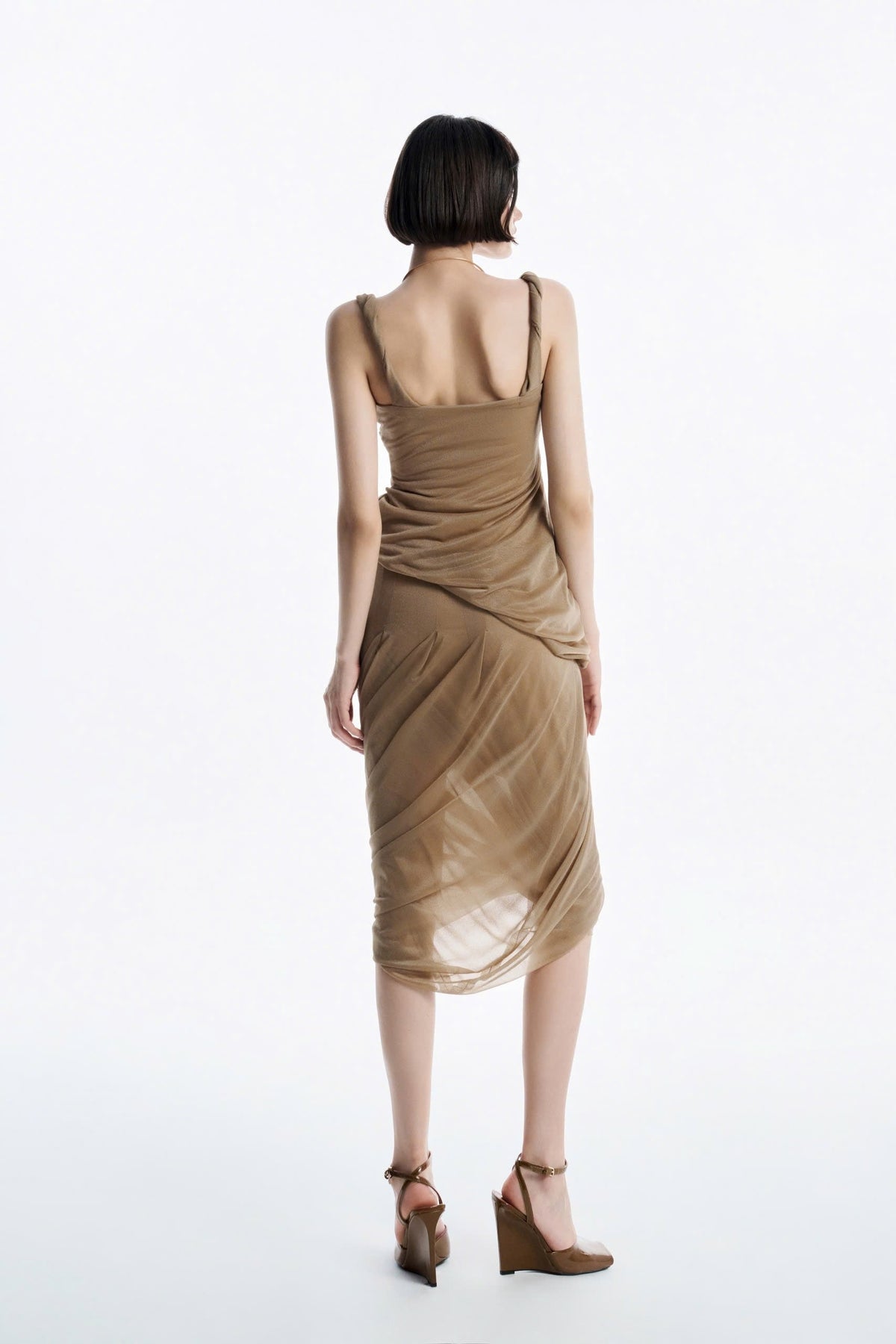MUST HAVE Asymmetrical Wrap Top & Flowing Midi Skirt (2color) — Must Have
