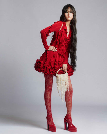 MUST HAVE Vase-shaped floral mini dress — Must Have