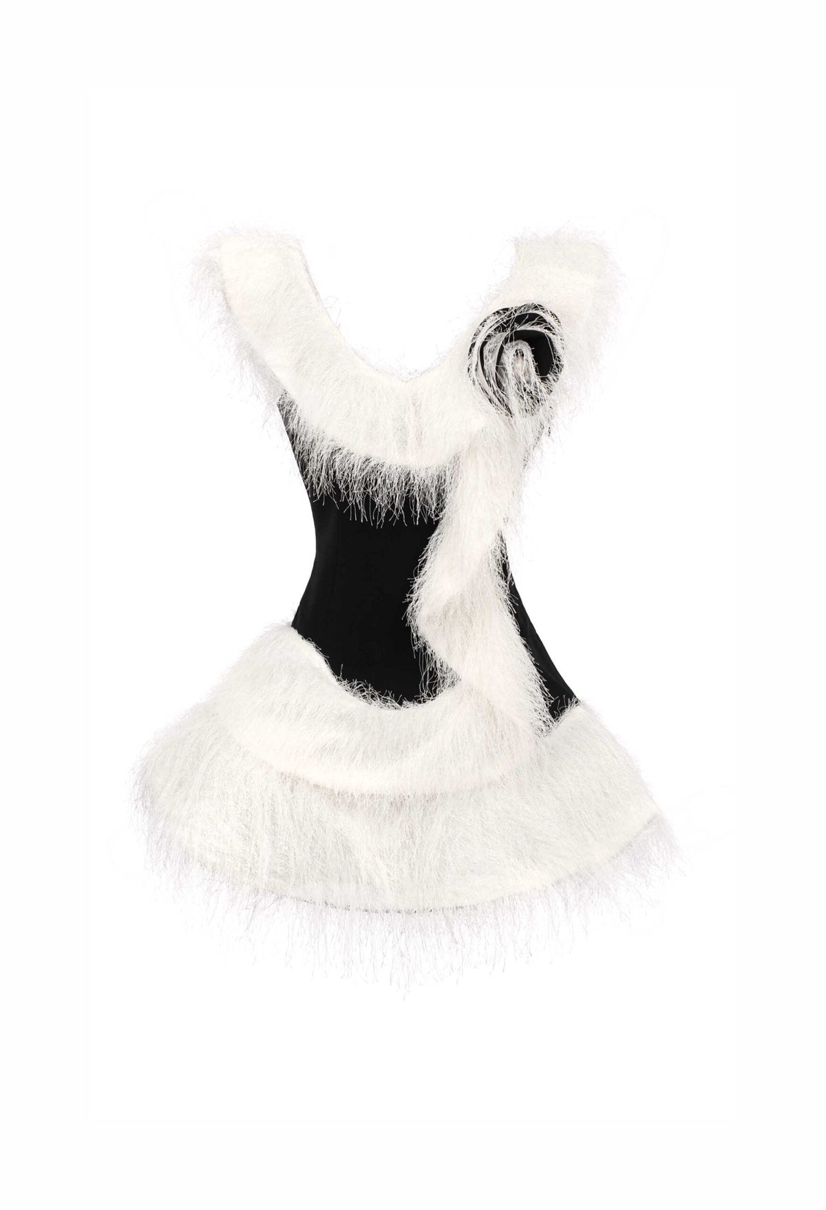 MUST HAVE Monochrome faux fur mini dress — Must Have