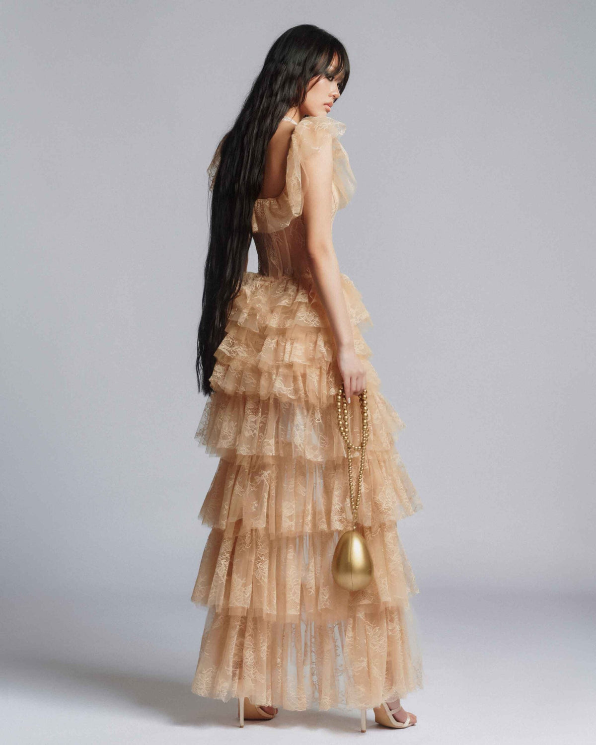 MUST HAVE Tiered lace mullet dress — Must Have
