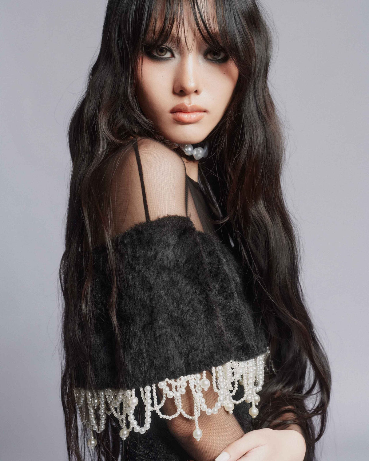 MUST HAVE Pearl fringe tiered mini dress — Must Have