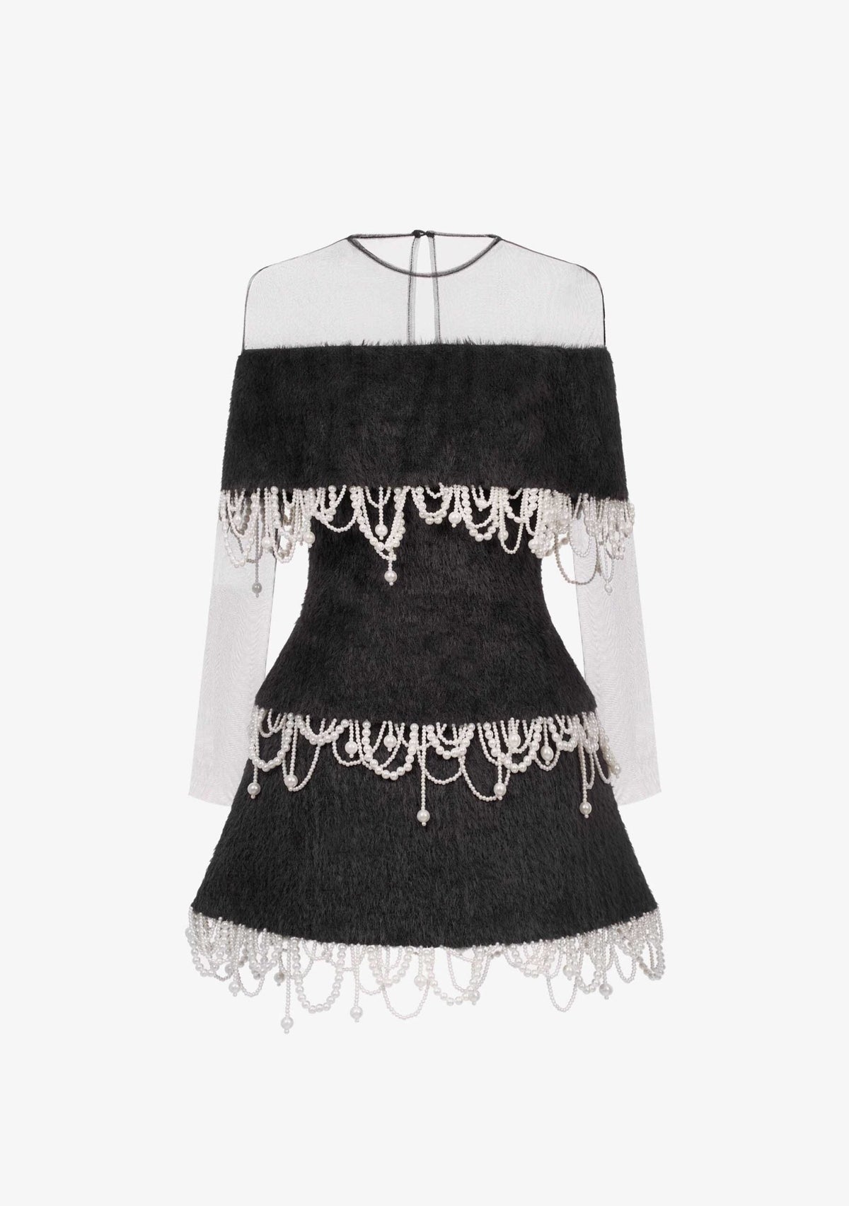 MUST HAVE Pearl fringe tiered mini dress — Must Have