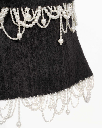 MUST HAVE Pearl fringe tiered mini dress — Must Have