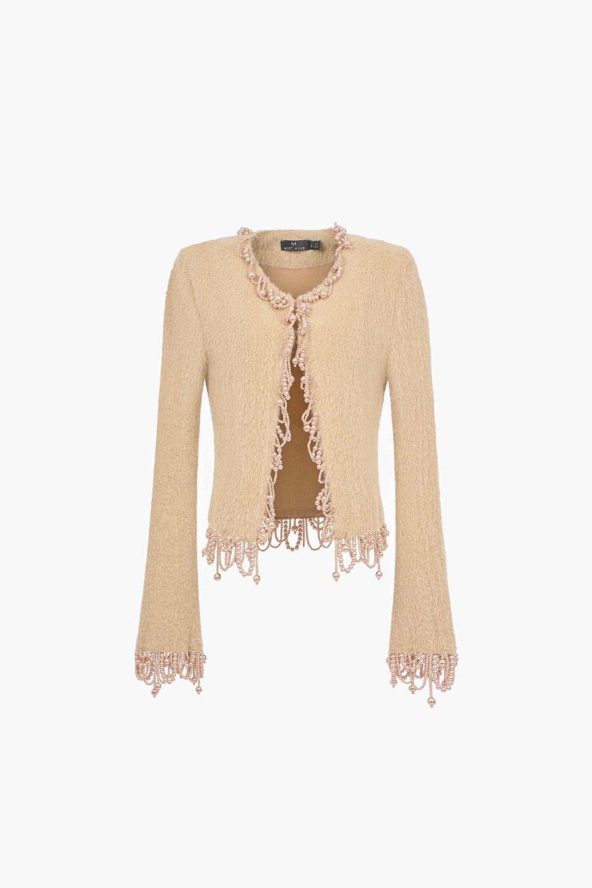 MUST HAVE Pearl fringe nude beige set (Seperate) — Must Have