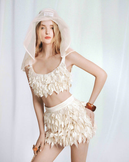 MUST HAVE Tessa Top & Faye Skirt (Cream) — Must Have