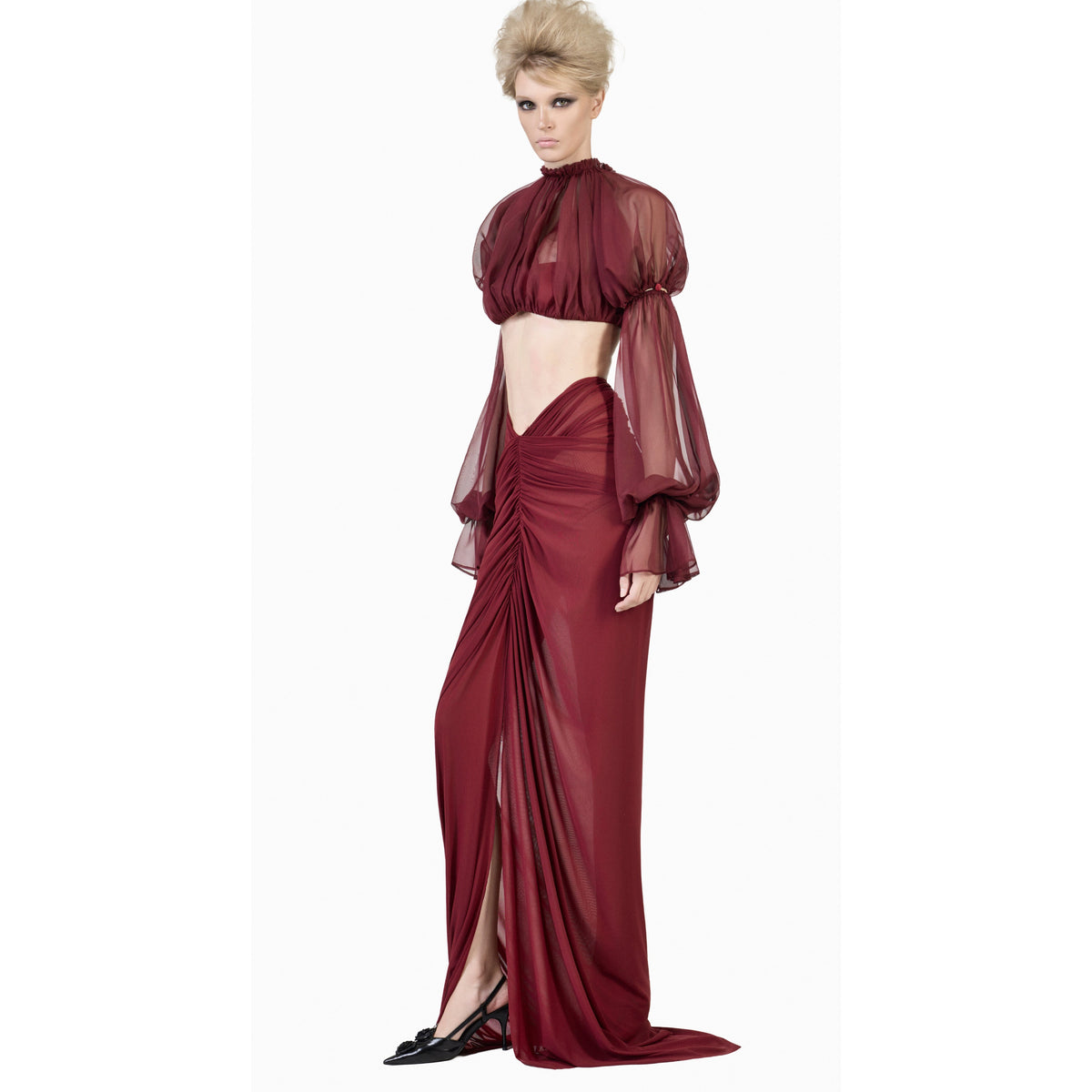 FFSD SHADE TOP & SHADOW SKIRT-RED product image