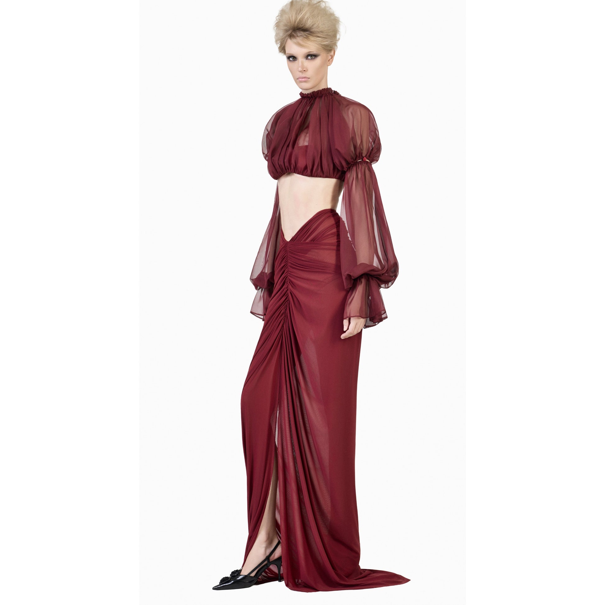 FFSD SHADE TOP & SHADOW SKIRT-RED product image