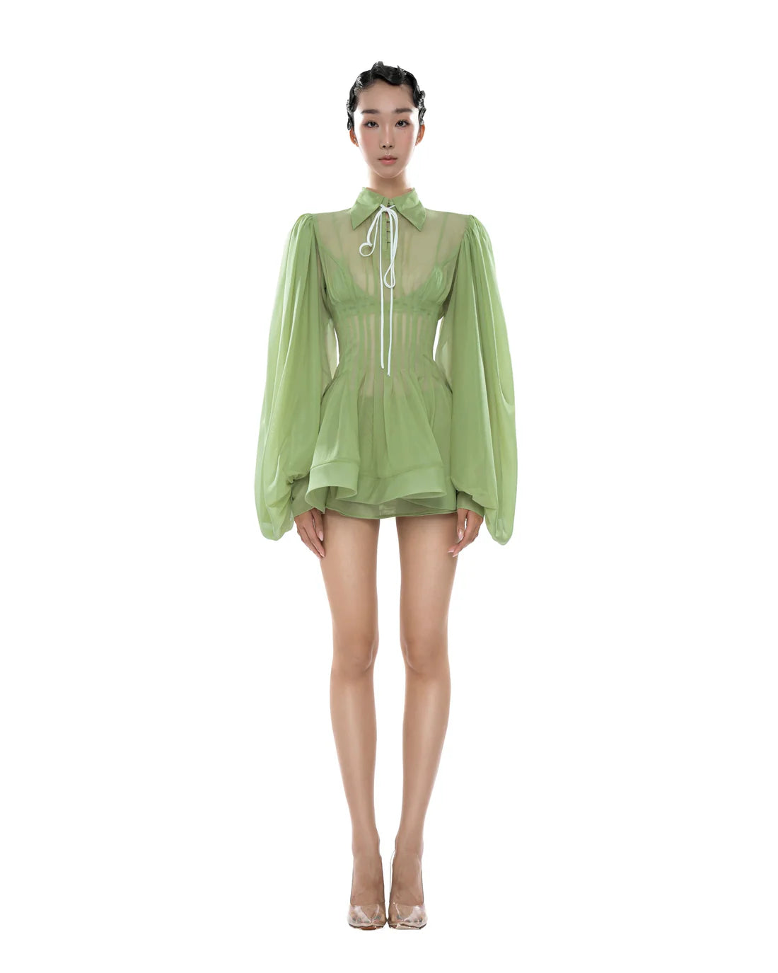 Huelleyrose Charlotte Dress-Green