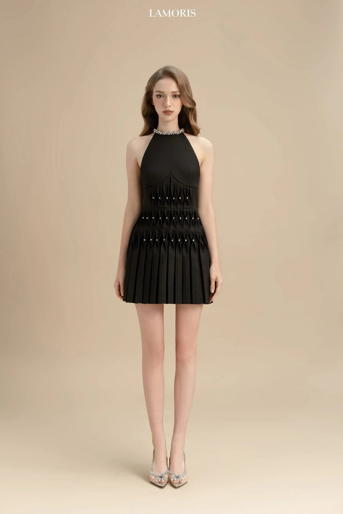 LAMORIS Smocking Stone Dress