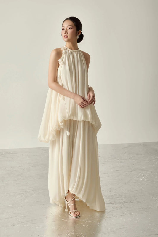 BYDENIO Matila Halter Neck Maxi Dress