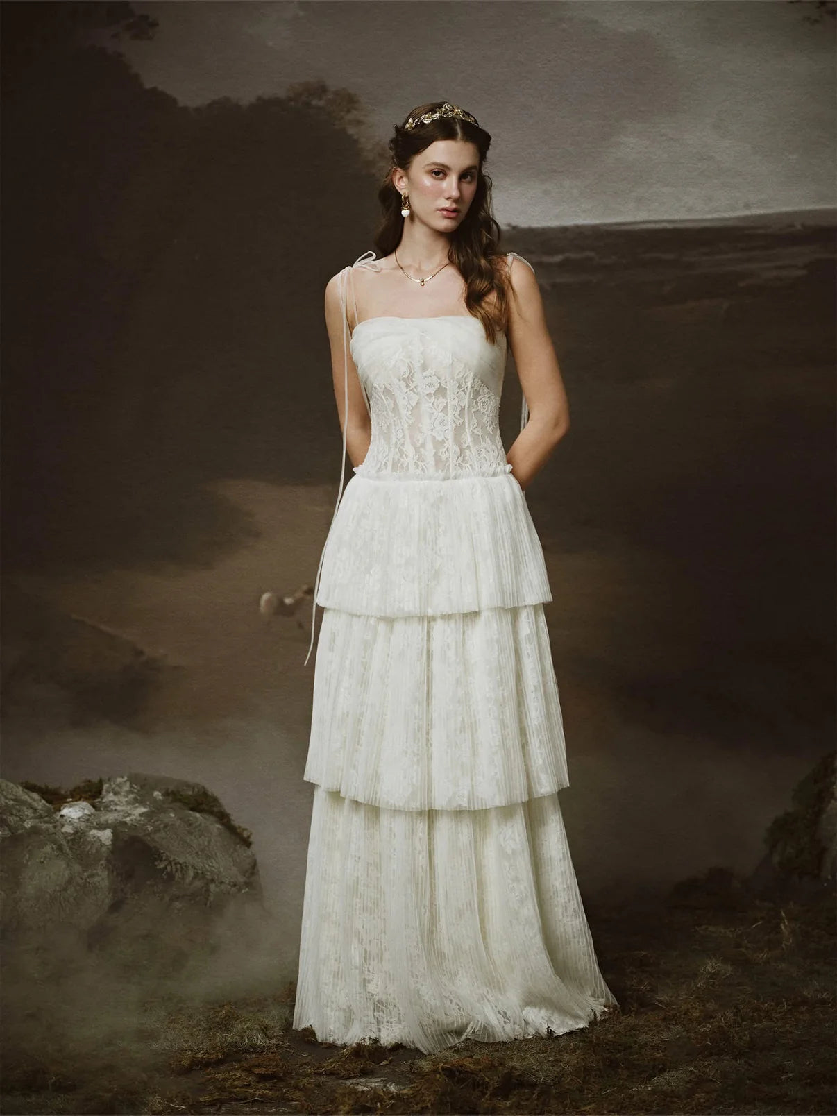 [品牌授权] LINH PHUNG White Hestia Maxi Dress