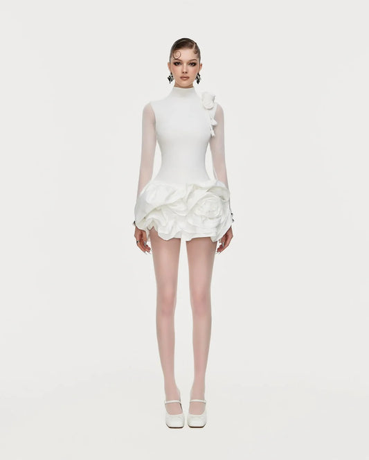 Moulinrose White Rose Dress