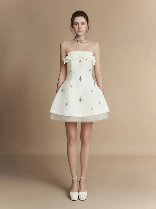 [品牌授权] LAMORIS Florence Dress - White