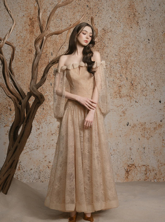 Delicate Mila Dress - NUDE