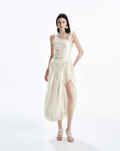 [品牌授权]MUST HAVE 3D Floral Straps Wrap Dress