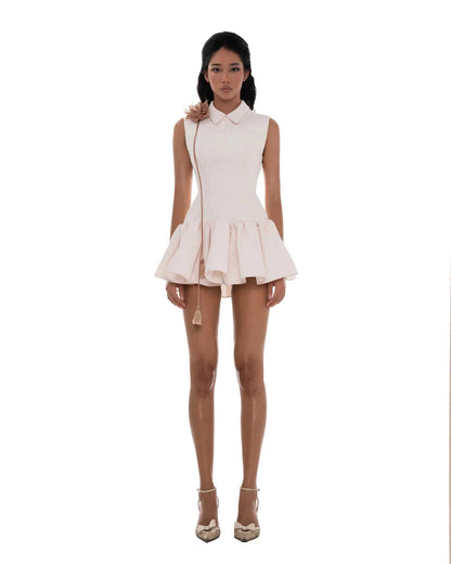 Huelleyrose Joan Dress Flower Pin-Beige (2color)