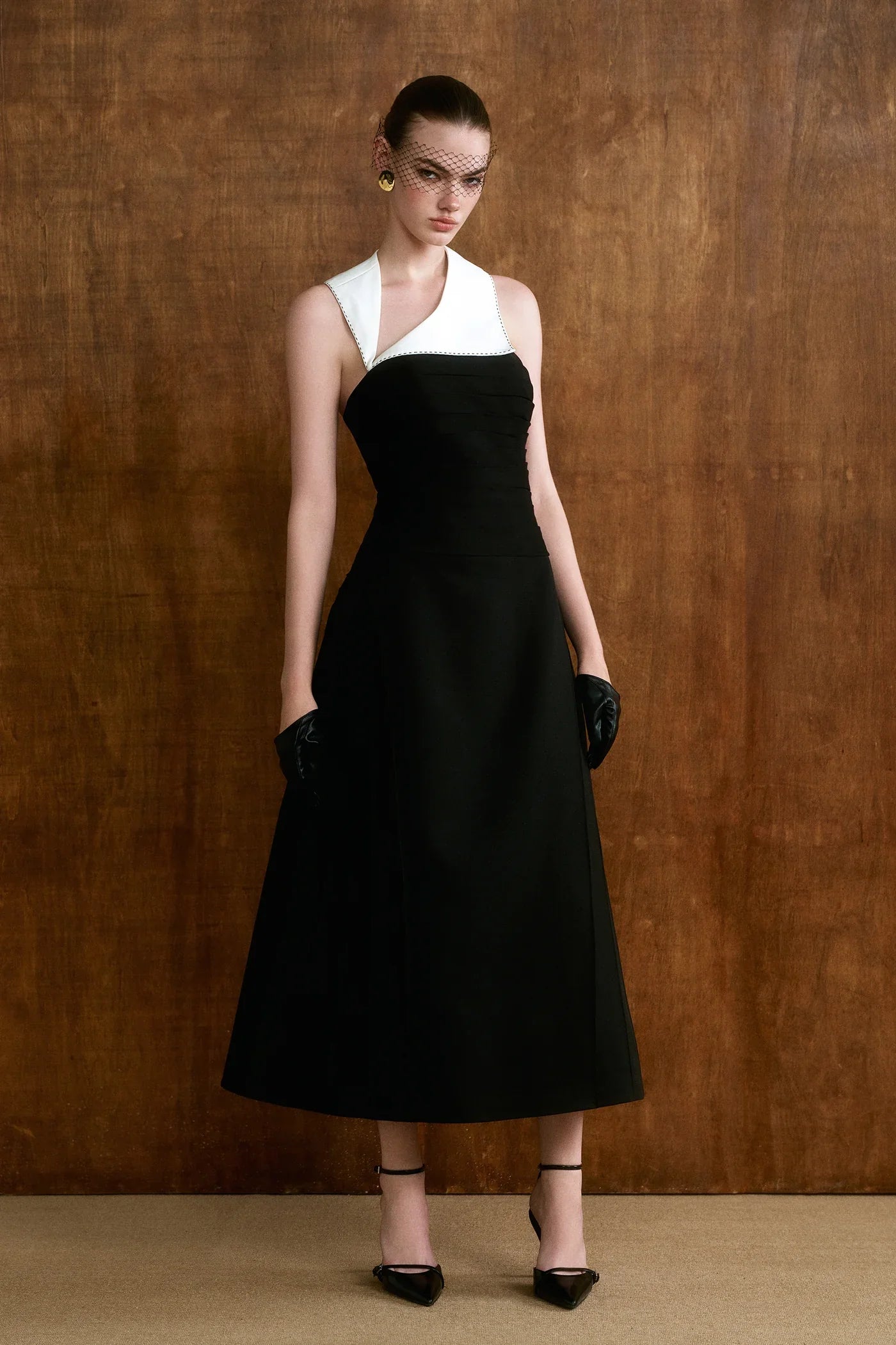 CICI NOIREL Halterneck Midi Dress