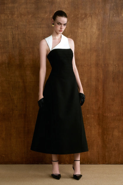 CICI NOIREL Halterneck Midi Dress