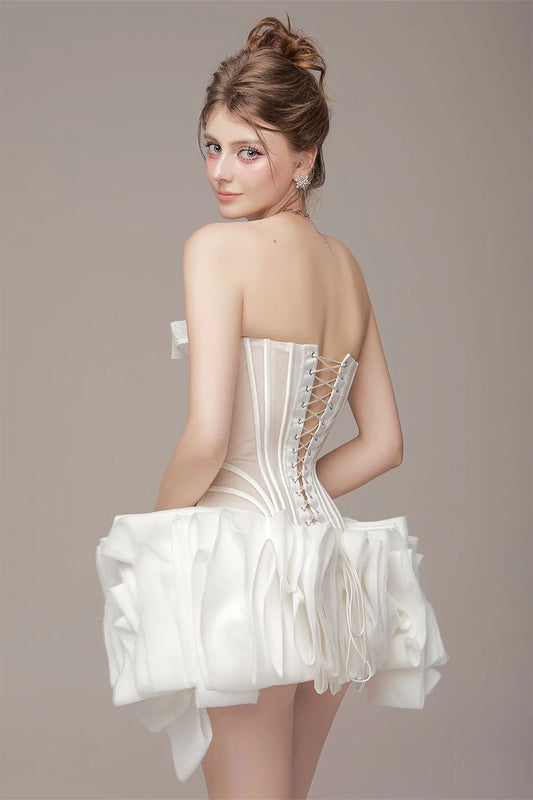 [品牌授权] BY JENNY WHITE FAE MINI DRESS