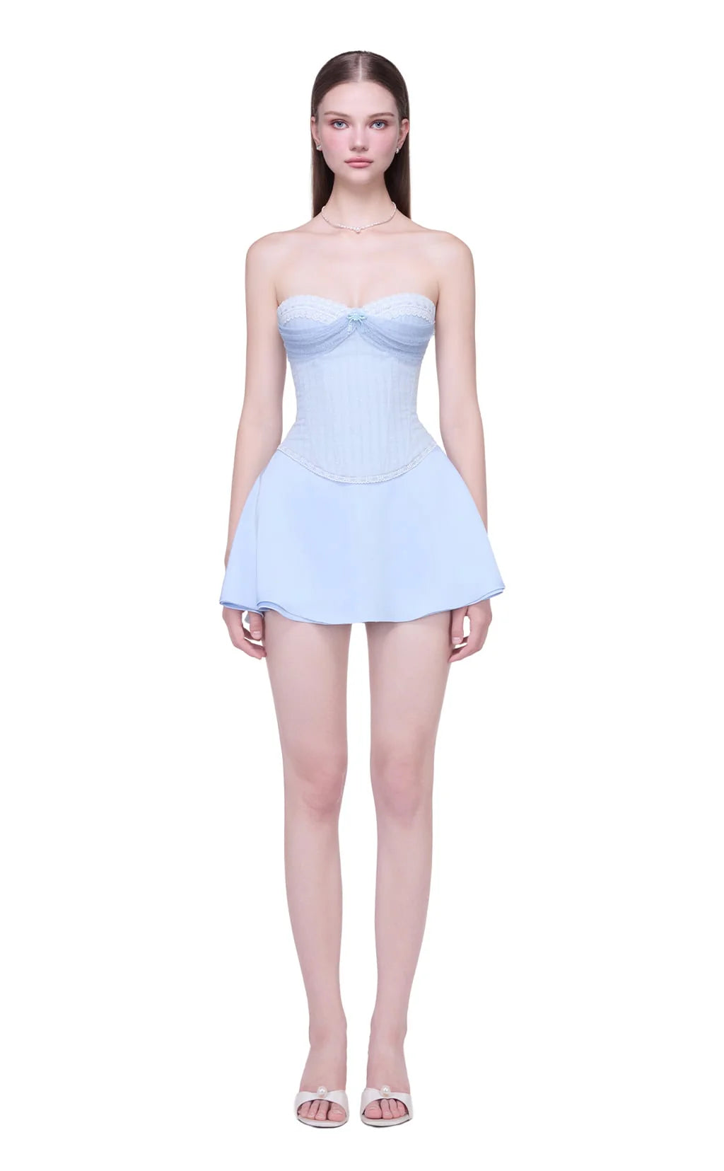 Jubin TIFFANY CORSET & BALLERIE SKIRT Blue (SET)