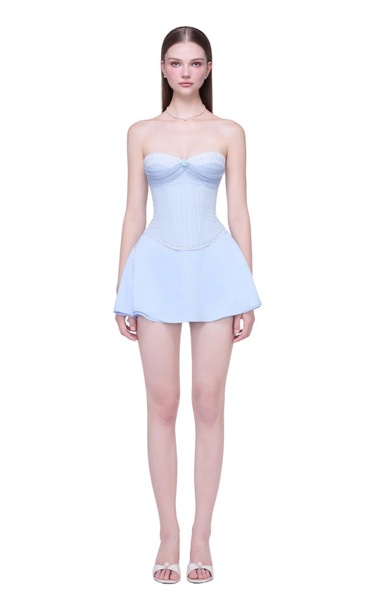 Jubin TIFFANY CORSET & BALLERIE SKIRT Blue (SET)