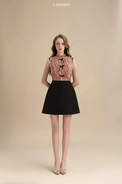 LAMORIS Dried Rose Petals Dress