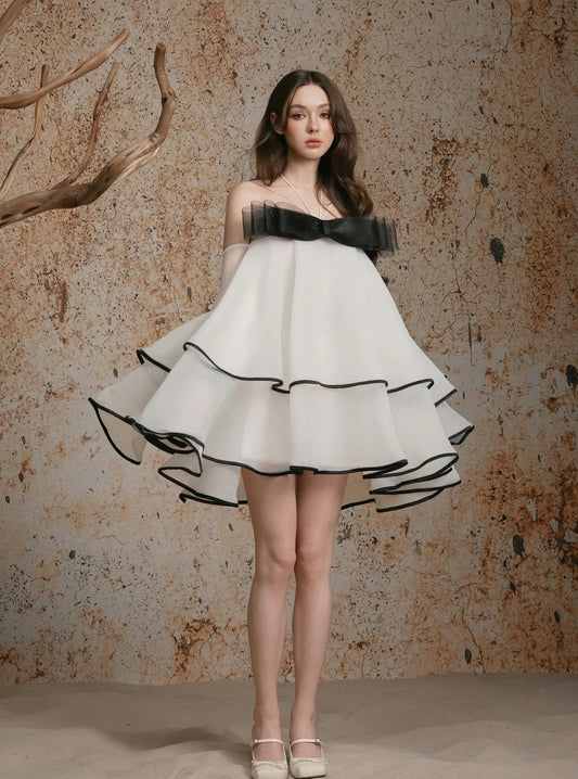 Delicate Alina Dress  - WHITE