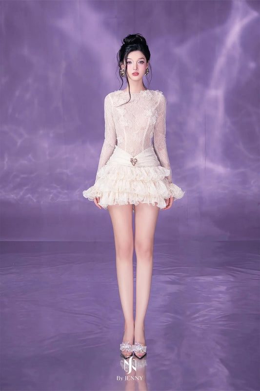 [品牌授权]By Jenny White Mei Mini Dress