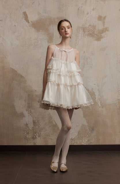 FA SOGNO WHITE MINI DRESS - WHITE