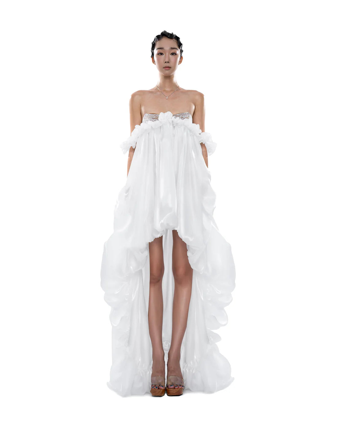 Huelleyrose Ily Dress-White